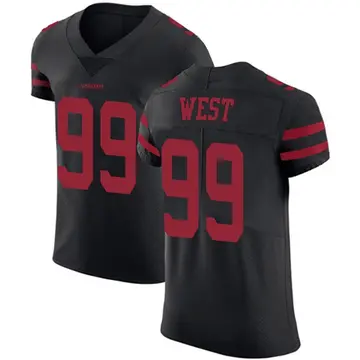Black Men's C.J. West San Francisco 49ers Elite Alternate Vapor Untouchable Jersey