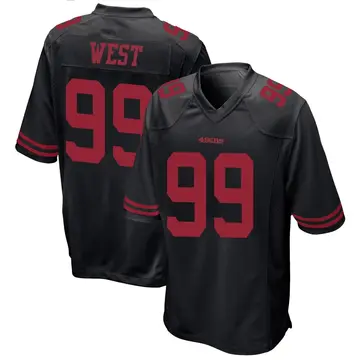 Black Men's C.J. West San Francisco 49ers Game Alternate Jersey