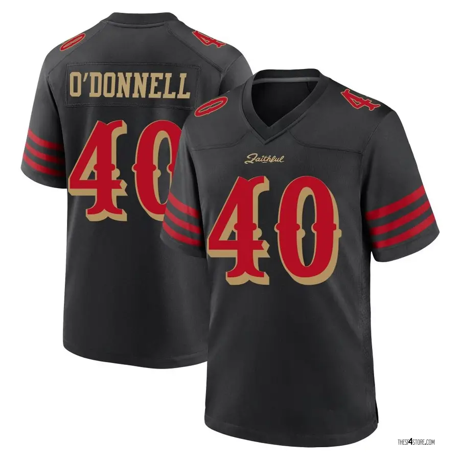 Black Men's Pat O'Donnell San Francisco 49ers Game 2025 Rivalries ...
