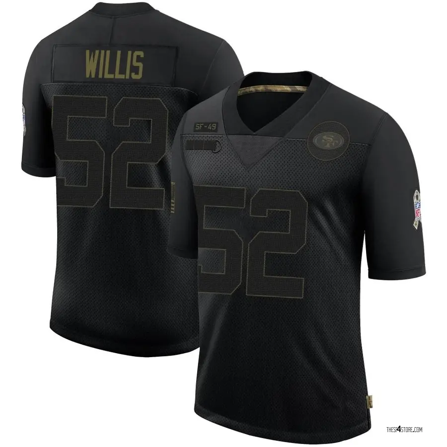 Black Men's Patrick Willis San Francisco 49ers Limited 2020 Salute To Service Jersey