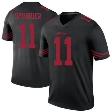 Black Men's Steve Spurrier San Francisco 49ers Legend Color Rush Jersey