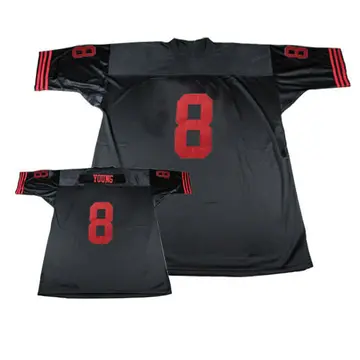 Black Men's Steve Young San Francisco 49ers Authentic Throwback Jersey