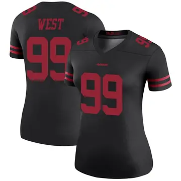 Black Women's C.J. West San Francisco 49ers Legend Color Rush Jersey