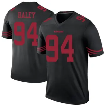 Black Youth Charles Haley San Francisco 49ers Legend Color Rush Jersey