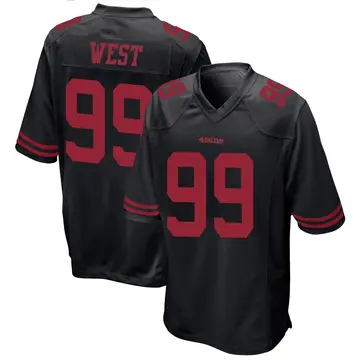 Black Youth C.J. West San Francisco 49ers Game Alternate Jersey