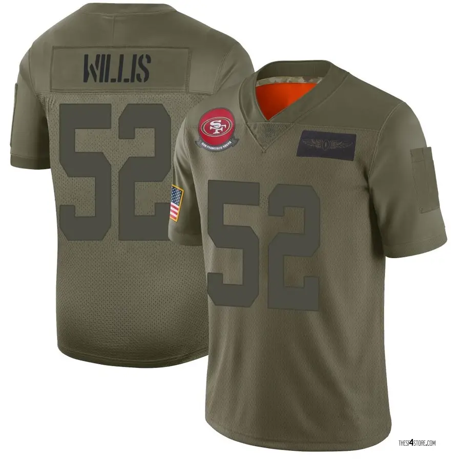 Camo Youth Patrick Willis San Francisco 49ers Limited 2019 Salute to Service Jersey