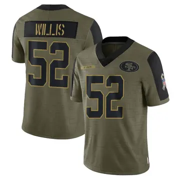 Olive Men's Patrick Willis San Francisco 49ers Limited 2021 Salute To Service Jersey