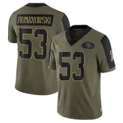 Olive Youth Bill Romanowski San Francisco 49ers Limited 2021 Salute To Service Jersey
