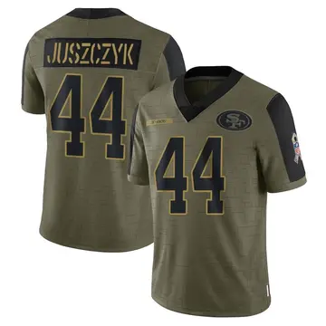 Olive Youth Kyle Juszczyk San Francisco 49ers Limited 2021 Salute To Service Jersey