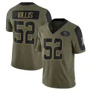 Olive Youth Patrick Willis San Francisco 49ers Limited 2021 Salute To Service Jersey