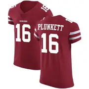 Red Men's Jim Plunkett San Francisco 49ers Elite Team Color Vapor Untouchable Jersey