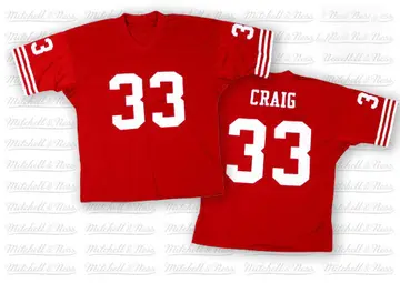 Red Men's Roger Craig San Francisco 49ers Authentic Team Color Throwback Jersey