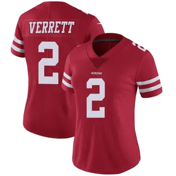 Red Women's Jason Verrett San Francisco 49ers Limited Team Color Vapor Untouchable Jersey