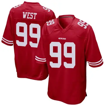 Red Youth C.J. West San Francisco 49ers Game Team Color Jersey