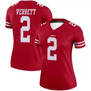 Scarlet Women's Jason Verrett San Francisco 49ers Legend Jersey