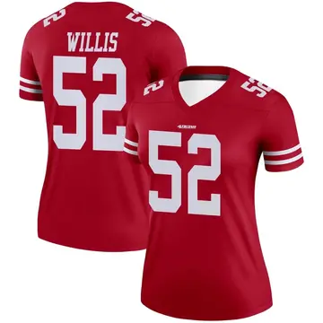Scarlet Women's Patrick Willis San Francisco 49ers Legend Jersey