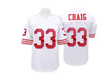 White Men's Roger Craig San Francisco 49ers Authentic Throwback Jersey