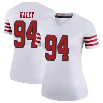 White Women's Charles Haley San Francisco 49ers Legend Color Rush Jersey