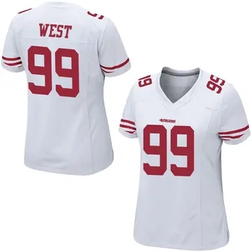 White Women's C.J. West San Francisco 49ers Game Jersey