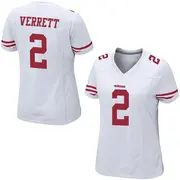White Women's Jason Verrett San Francisco 49ers Game Jersey